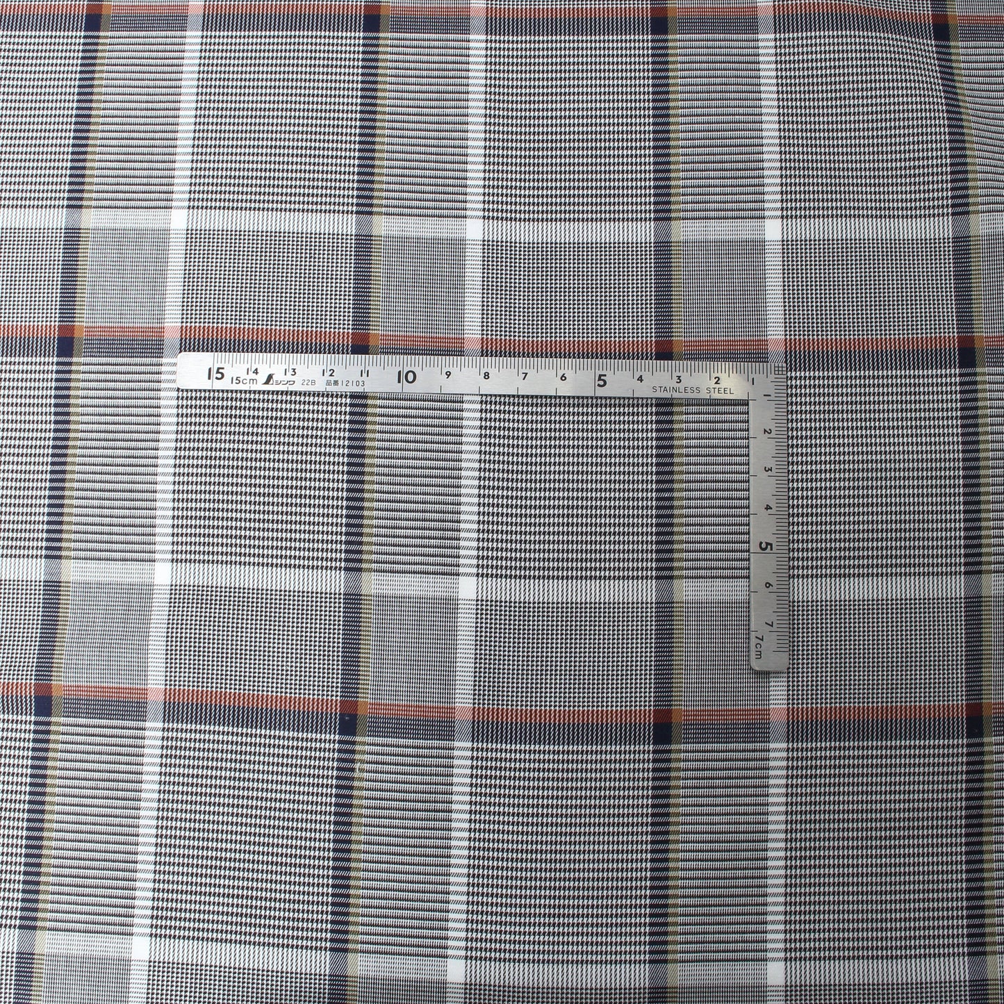 4H4415-DH/先染めチェック ダイハード加工