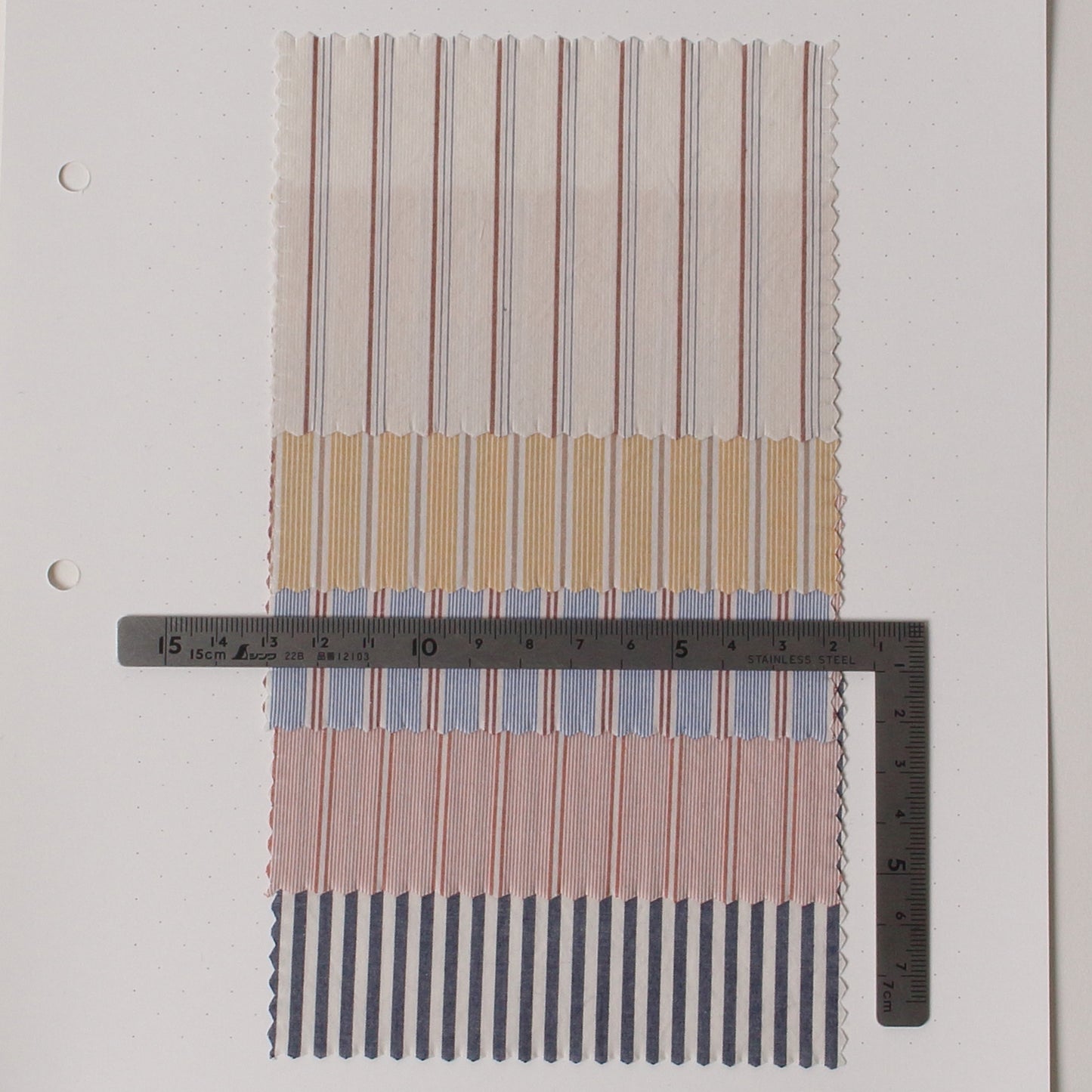 【お問い合わせ商品】SBT-019 / オーガニックナチュラルリンクルワッシャーストライプ