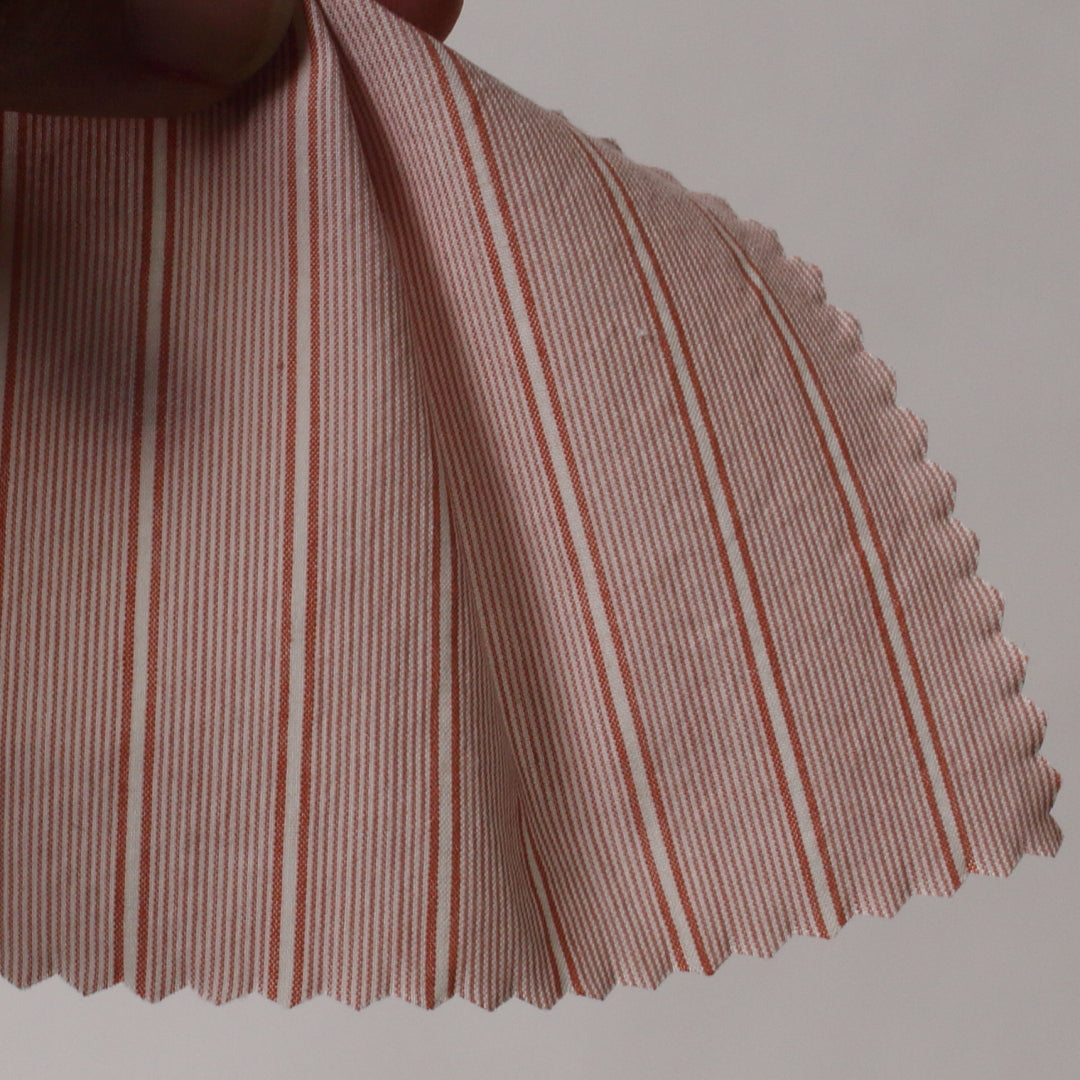 【お問い合わせ商品】SBT-019 / オーガニックナチュラルリンクルワッシャーストライプ