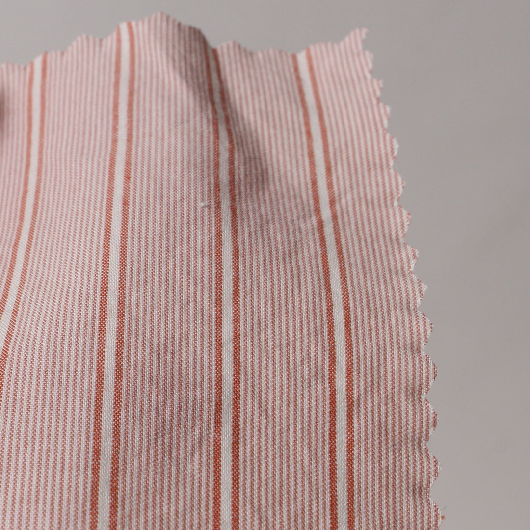 【お問い合わせ商品】SBT-019 / オーガニックナチュラルリンクルワッシャーストライプ