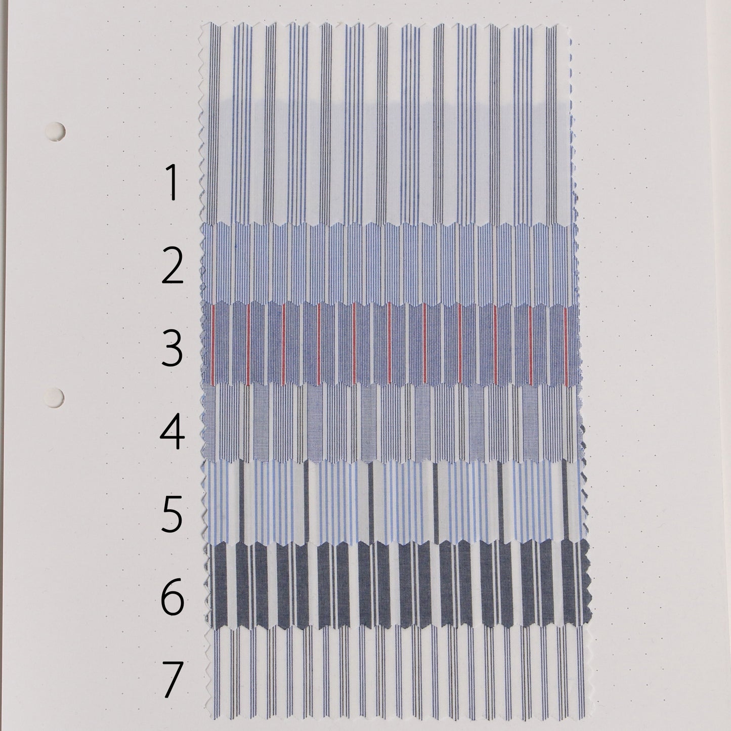 【お問い合わせ商品】ST-9198 / 60/1タイプライターストライプ【ベイビーリップ加工】